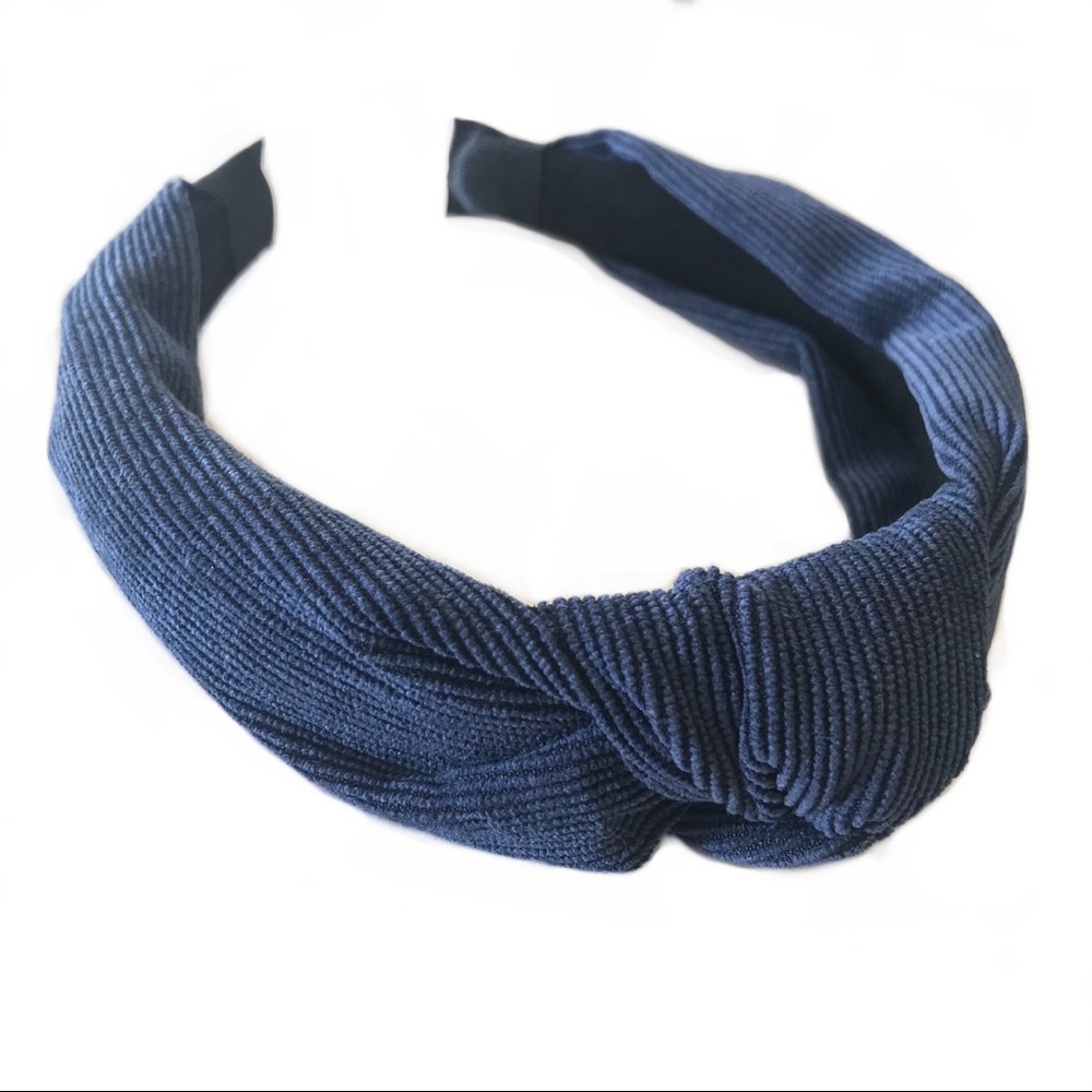 🌳Navy Blue Corduroy Headband🌳
